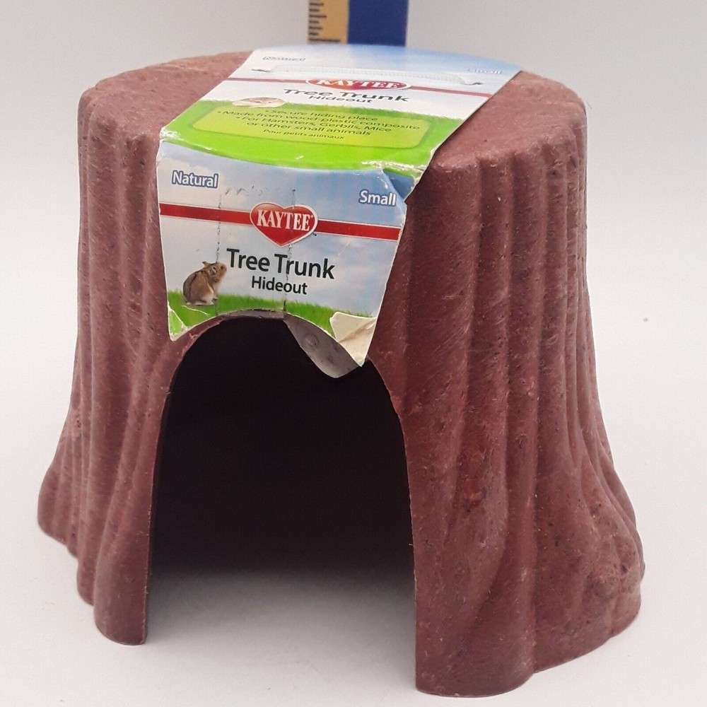 Kaytee Tree Trunk Hideout Small for Hamsters, Gerbils, Mice & Small Animals NEWr